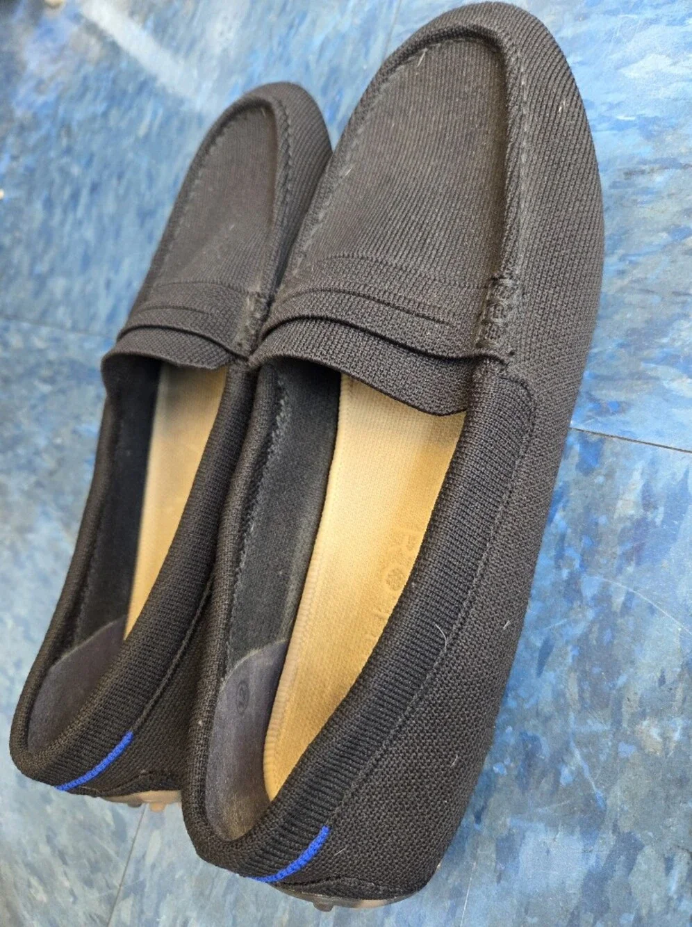 Rothy's Men's Black Driving Loafers Slip-On Shoes Size W12